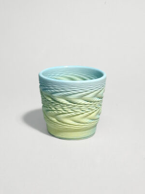 N+1 – Algorithmen in Form / Becher / Modell No. 1 / hellgelb – hellblau changierend